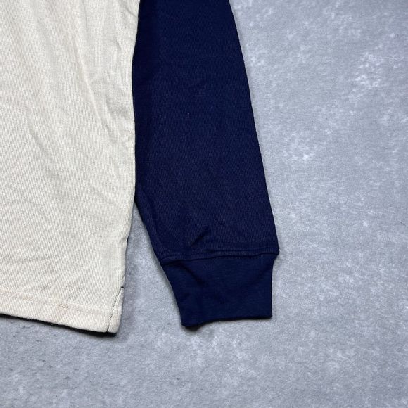 CLUB ROOM STRIPED FLEECE HALF ZIP MOCK NECK SWEATER MEN’S LARGE GRAY/WHITE NWT - Picture 4 of 10